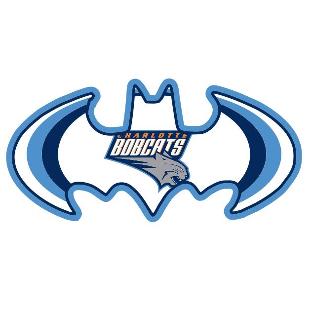Charlotte Bobcats Batman Logo fabric transfer